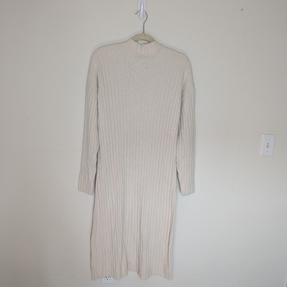 Aerie Buttercream Ribbed Sweater Dress - Picture 8 of 12